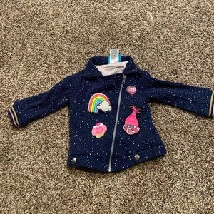 Trolls zip up jacket sweatshirt